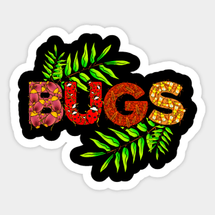 Awesome Bugs Insects & Plants Cute Nature Sticker